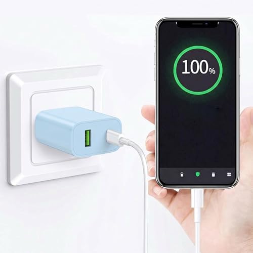Image of 2 Pack USB C Charger Block, Dual Port Type C Wall Charger Fast Charging 20W Power Adapter Cube for iPhone 14 /14 Pro /14 Pro Max /14 Plus /13 /12 /11, XS /XR /X, iPad, Samsung, More