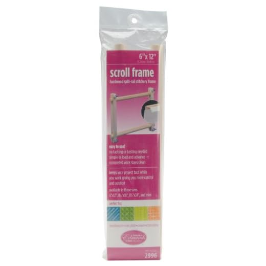 Edmunds Frank A Split Rail Scroll Frame 6"X12", Beige