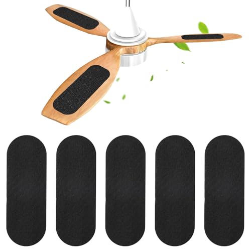 Attramite Ceiling Fan Filters for Blades, 5-Pack Activated Coconut Shell Carbon Ceiling Fan Filters, Universal Ceiling Fan Air Filters for Home Office Common Household Contaminants