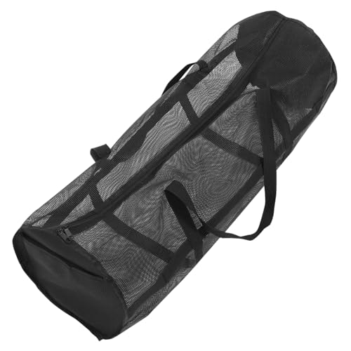 Happyyami Large Mesh Basketball Duffel Bag Sports Bag Gym Duffel for Balls Shoulder Strap Portable Sports Balls Football Volleyball