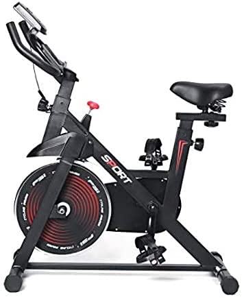 IRIS Indoor Cycle Trainer Fitness Sport Spin Bike-12 kgs Flywheel (Black)-image-48