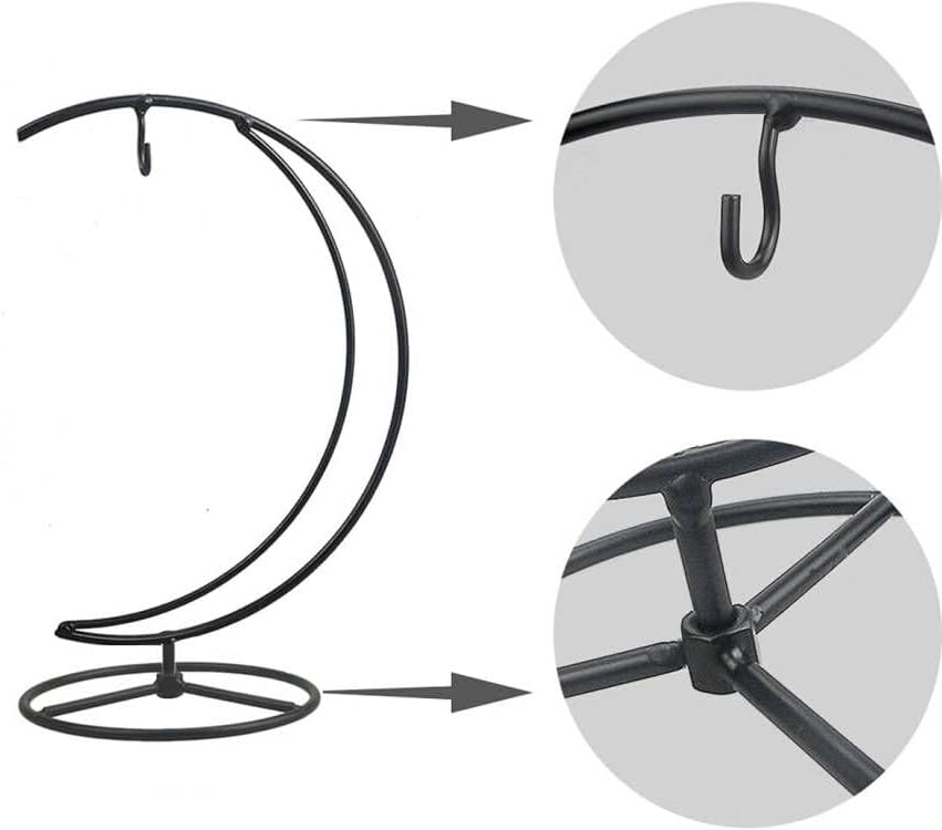 Miniatura 6 de Maibloln Soporte de exhibición de adornos, soporte para colgar adornos de bolas de vidrio, soportes de adornos para plantas colgantes, soporte de