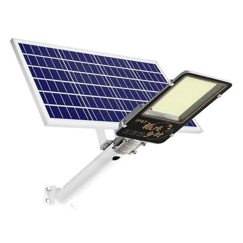 Lampadaire solaire extérieur 200W en aluminium avec 600LED et télécommande pour jardin