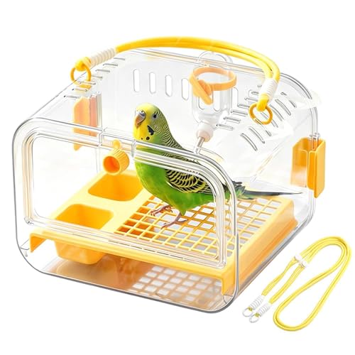 Cage de transport pour calopsitte petits oiseaux et perruches avec abreuvoir - 2