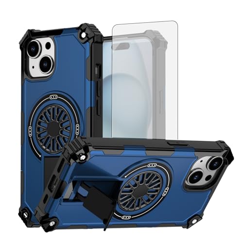 Coque iPhone 15 antichoc avec support pour regarder vos vidéos en voyage et au bureau