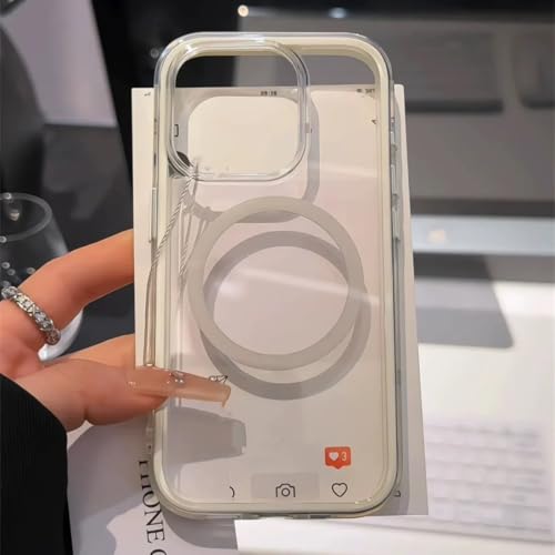 Étui iPhone 11 magnétique transparent rigide et antichoc pour induction