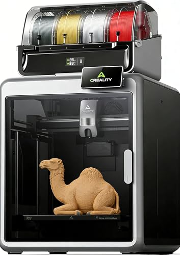 Creality K2 Combo 3D Printer Professional Grade Multicolor 3D Printer with CFS Supports up to 16 Colors 600mm/s Printing Speed Next-Gen Direct Drive Extruder 260 * 260 * 260mm Printing Size