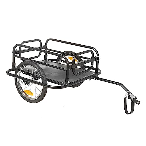 Remorque vélo M-Wave pour cyclotourisme et courses au marché sans voiture