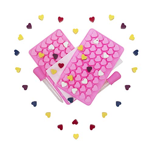 Molde de silicona para chocolate en forma de corazón, 2 unidades miniatura 1