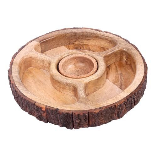 GoCraft Mango Wood Chip and Dip Tray