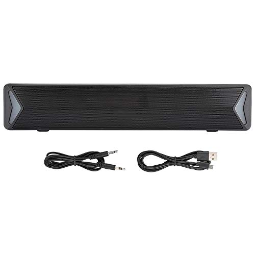 Caredy Alto-falante USB, auto-falante subwoofer mono de ferro com boro duplo, 2200 mAh vibradores de