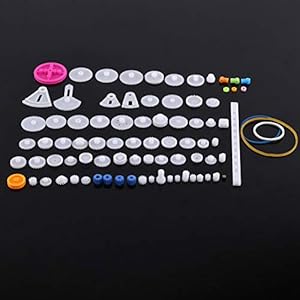 Fafeicy 85-teiliges Kunststoff-Zahnradsatz Riemenscheiben Set