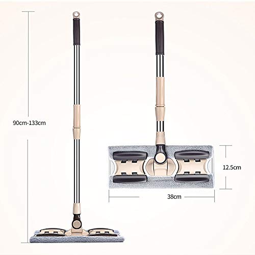 Balai plat microfbre rotatif avec seau pour nettoyage quotidien - 4