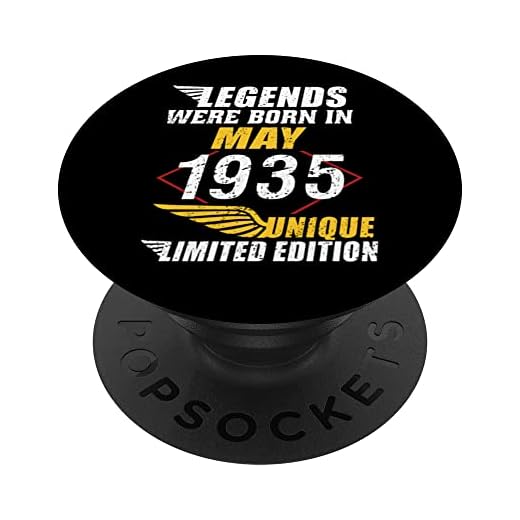 Cumpleaños Mayo 1935 Edición Limitada Regalo Legend May PopSockets PopGrip Intercambiable