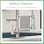 Dual Spout Kitchen Faucet with Pull Down Sprayer, Brushed Nickel Stainless Steel Commercial Sink Faucet with Pot Filler, Single Handle, 1 or 3 Hole Install, for Farmhouse RV Laundry Utility Wet Bar