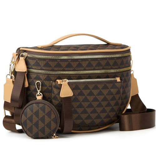 Image of Crossbody Purse for Women Small Crossbody Bags Trendy Vegan Leather with Adjustable Shoulder Straps Gift for Mother Wife Mom