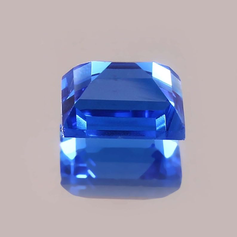 Saphir bleu naturel 9x7mm : la solution idéale pour vos montures de bague - 5