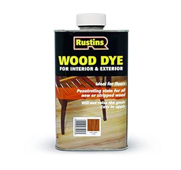 RUSTINS RUSWDLT1L Wood Dyes, Light Teak 1l