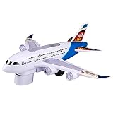 GWHW Jouets d'avion de Musique de lumières LED, Jouets d'avion pour Tout-Petits avec Sons et lumières d'avion, Grand Avion Passager avec lumières LED et Musique, Avions pour Enfants de 3 Ans et Plus