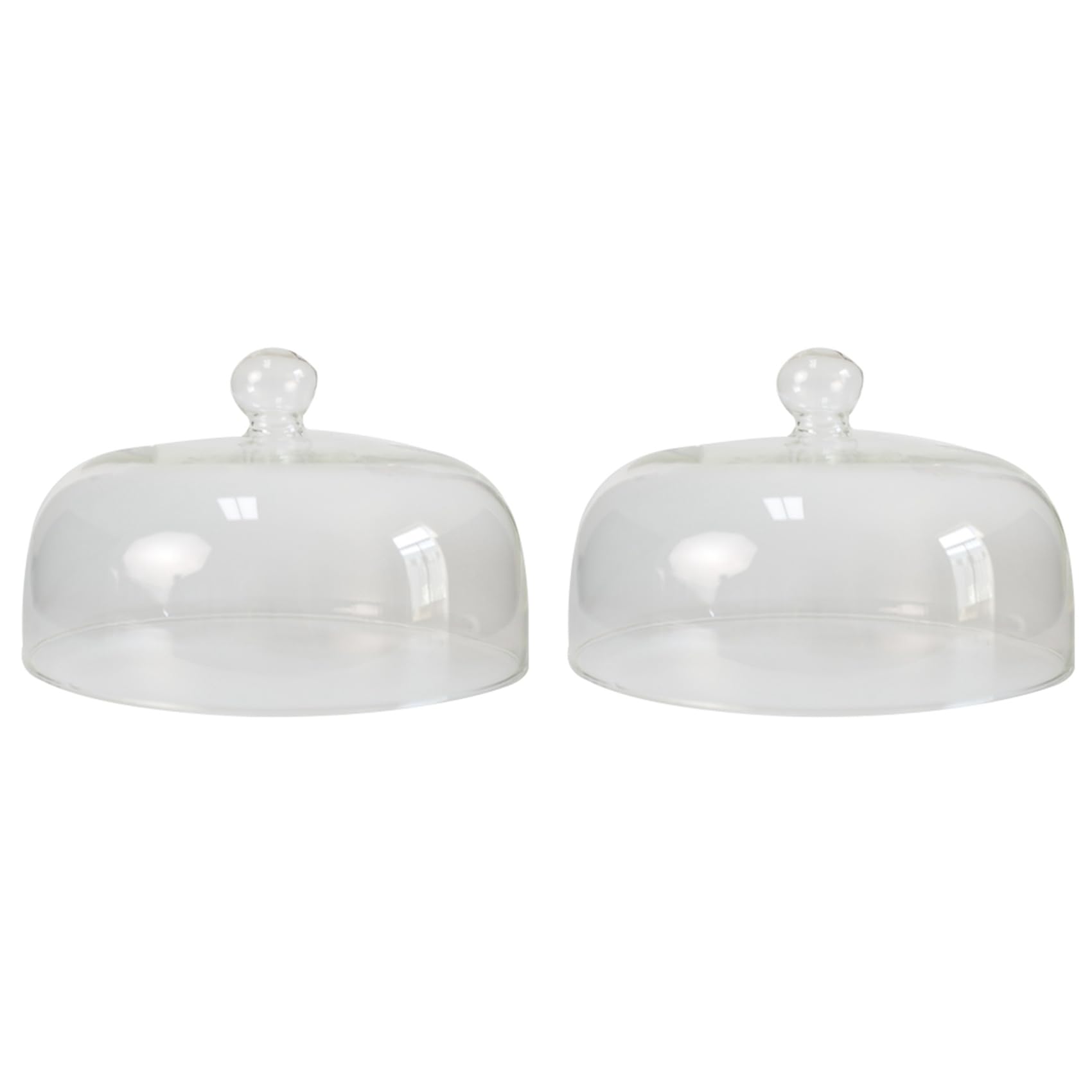 Hndhbfgrt 2X High Borosilicate Glass Microwave Splatter Cover for Food, Non- Plastic-Free Microwave Lid (10 Inch)