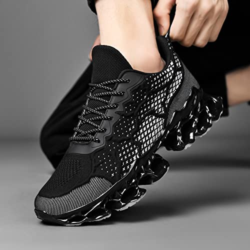 Image of Poramea Mens Slip on Loafers Walking Tennis Shoes Laceless Running Blade Sneakers Mesh Trail Jogging Casual Athletic