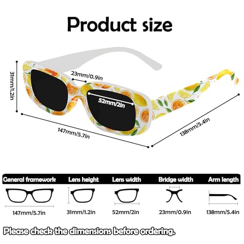 Rectangle Sunglasses for Women Cute Trendy Retro Fashion Sunglasses with UV Protection Suitable for Woman,Men,Girls2