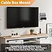 Cable Box Mount, Modem Mount, Adjustable Cable Box Wall Mount Bracket for Small and Wide Devices, Compatible with Media Players, Cable Boxes, Modems, DVD Players
