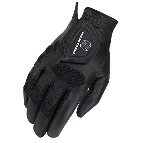 Heritage Performance Gloves, Tackified Pro-Air Glove, Size 12, Black