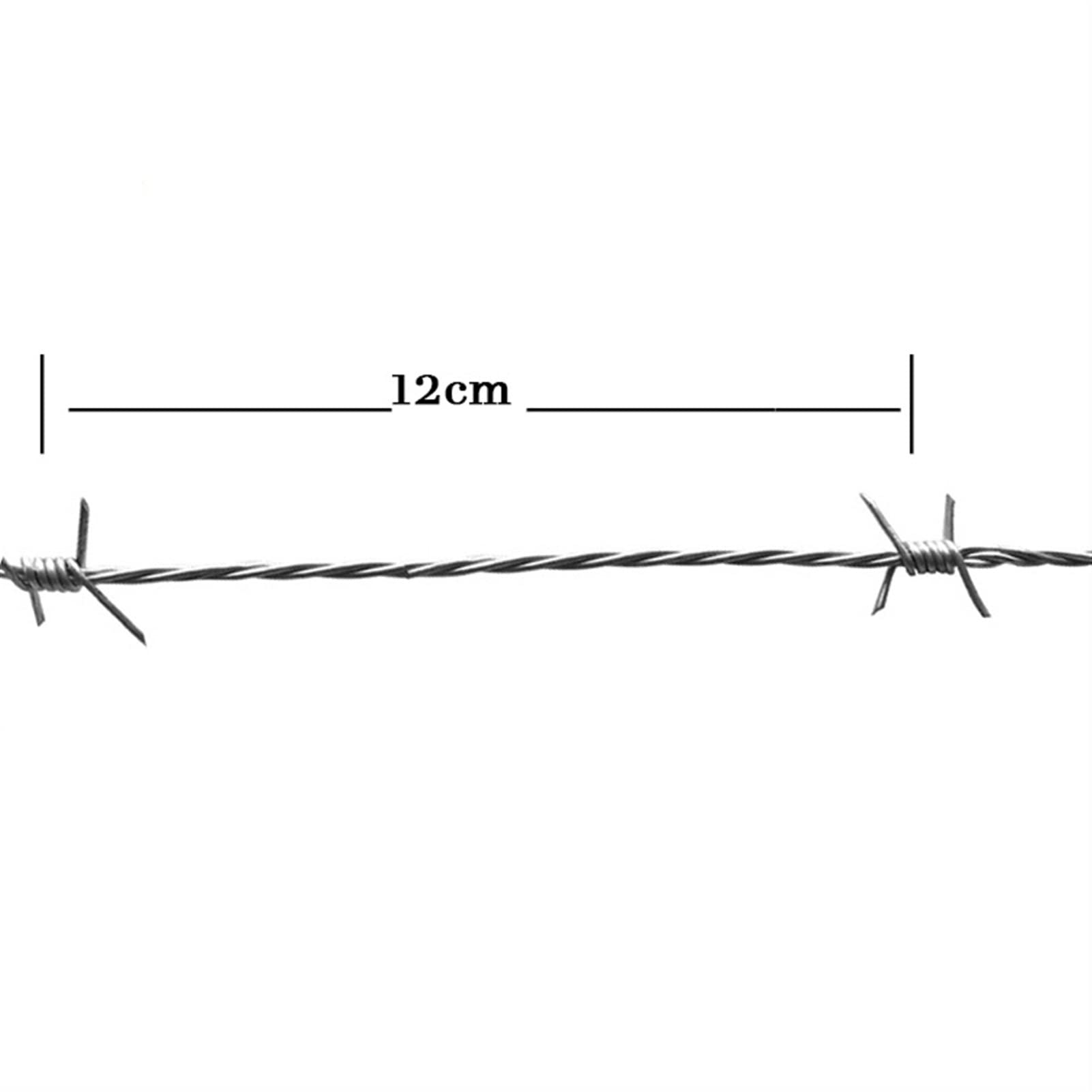 Alambre Espino Galvanizado Alambre De Espino Alambre Anti-Robo Anti-Escalada Adecuado for La Cerca Garden Garden Tamaño Opcional (Color : 1.8mm, Size : 100m/328ft)