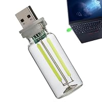 Lámpara LED USB Retro Con Diseño De Botella Para Coche – Luz Ambiente Vintage De Los 90, 6x8 Cm
