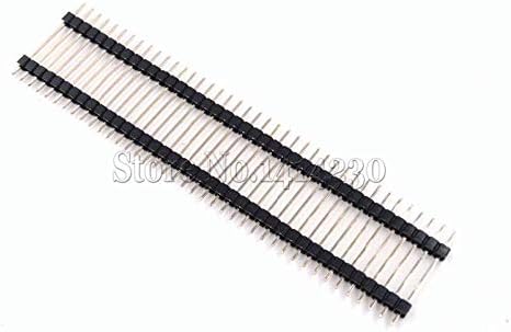 40 Pin 1x40 2-Way Single Row Male 2.54 Breakable Pin Header Connector Strip for Arduino