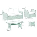 Patioco Polyrattan Lounge-Set Genova Beige