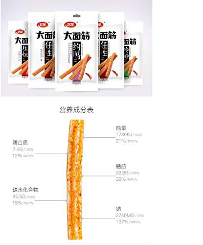 Weilong Latiao Damianjin Spicy Gluten — 318G(106Gx3 318G) 卫龙辣条 大面筋 #TOP4