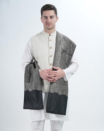 Image of Men's Kashmiri Wool Jamawar Shawl