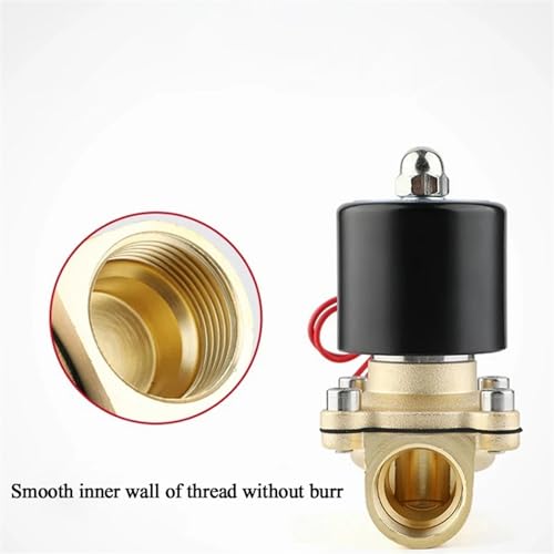 Électrovanne laiton 1/2 de précision vanne normalement fermée 12V - 6