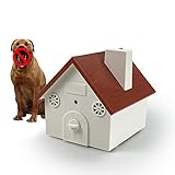 Unicam Anti Barking Device, Ultrasonic Bark Deterrents Controller, Dog Bark Control System Device, Waterproof Outdoor Red Birdhouse Shape, Mini, Durable