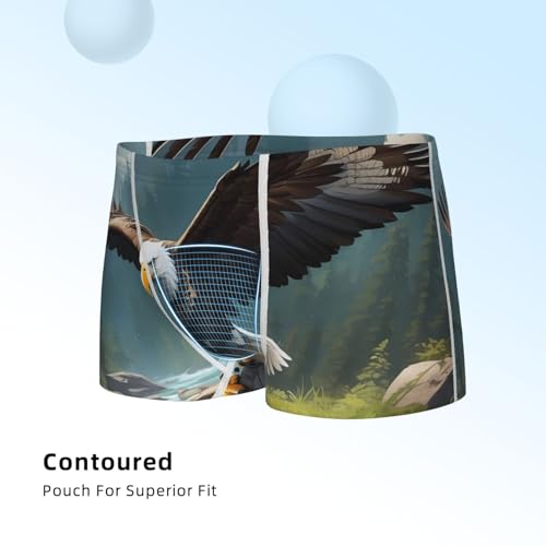 Boys' Cotton Boxer Brief Soft Underwear-Forest River Bald Eagle4