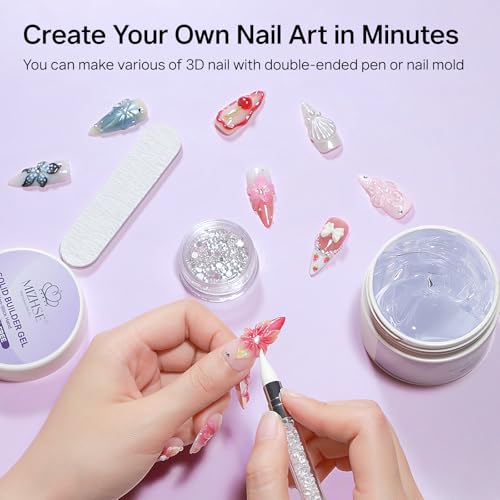 Gel Esculpidor 3D para Uñas MIZHSE 60g Transparente miniatura 5