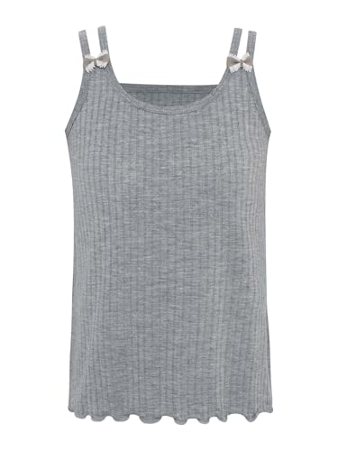 Jugaoge Kids Girls Basic Tank Tops Sleeveless Camisole Vest Lettuce Hem Sport Dancing Cami Undershirts3