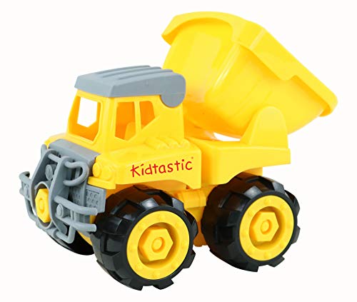 Kidtastic 3 Pack Construction Vehicles Trucks Toys Set, Take Apart Stem Learning Toy With Excavator, Dump Truck, Bulldozer, Tools And Drill Fun Educational Toy For Toddler, Girls And Boys #TOP7