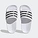 adidas unisex-child Adilette Shower Slides White/Black/Black 10K