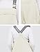 SeekMe Womens Fleece Overalls One-piece Bibs Jumpsuits Adjustable Suspender Straps Warm Winter Fuzzy Ski Pants(1833-BeigeX1-S-FY)