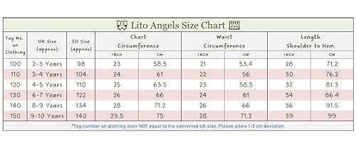 Lito Angels Vestito da Principessa Elsa con