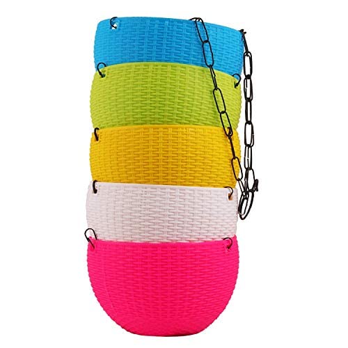 SWASTIK Plastic Grow Planter Ratan Woven Hanging Flower Pot (Pack of 6) (B0BBLSYZBS) Amazon Price History, Amazon Price Tracker