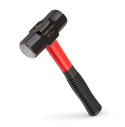 TEKTON 31101 Jacketed Fiberglass Stubby Sledge Hammer, 2-1/2-Pound