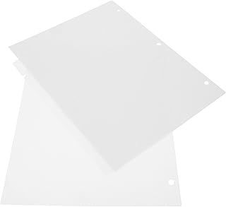 MAGICLULU 8 Folhas 3 Divisórias De Fichário Com Abas Divisórias De Índice De Plástico Abas De Página Recargas De Fichário Inserções De Papel Organizador De Fichário Para Fichários