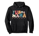 Photo Gallery fur mama retro paw print cat mom dog mama pet lovers felpa con cappuccio Photo Gallery fur mama retro paw print cat mom dog mama pet lovers felpa con cappuccio