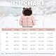 kids4ever Baby Mädchen Winterjacke Mantel Warm Winterjacke Plüsch Bärenohren Kapuzenjacke mit Taschen Rosa 2-3 Jahre