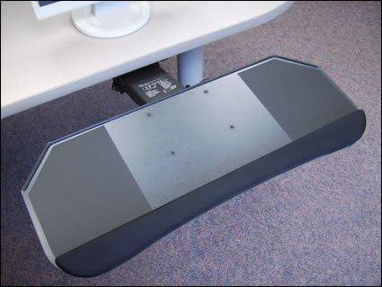 DPPLF17T 27 in. Slimline All-in-One Phenolic Keyboard Platform & Lever Free Arm