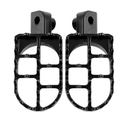Repose-pieds large MX moto en acier noir pour éviter les glissades sur XR250 CR80